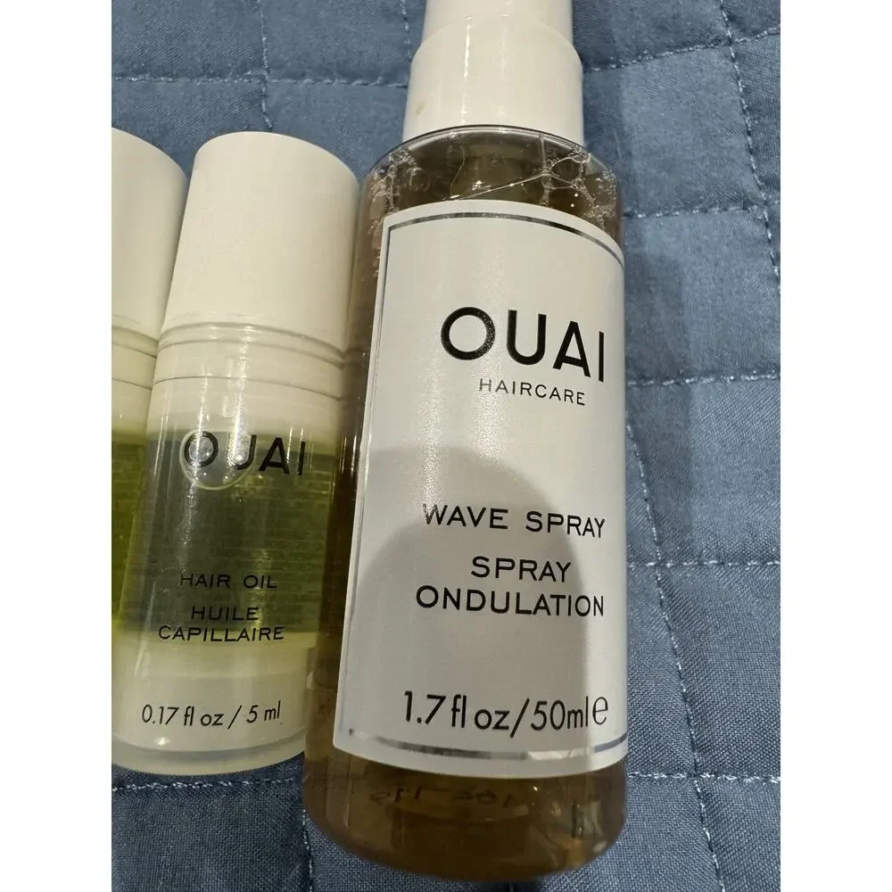 Lot of 4 Ouai Haircare Wave Spray 1.7 fl.oz and 3 Ouai Hair Oil .17 oz